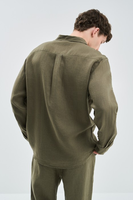 рубашка изо льна по цене 1760 руб вид справа