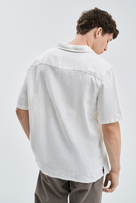 рубашка изо льна по цене 1860 руб вид справа