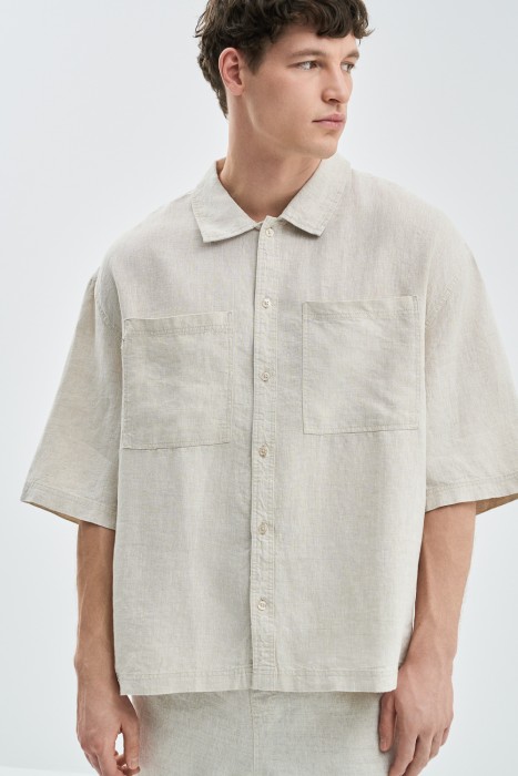 рубашка изо льна 752387003 фотография