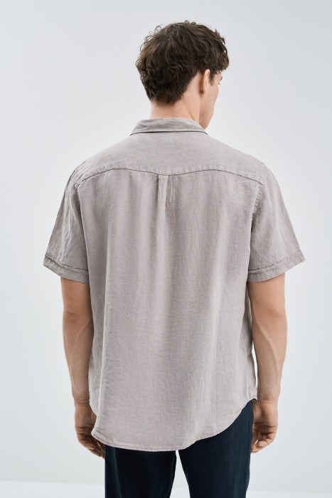 рубашка изо льна по цене 1980 руб вид справа