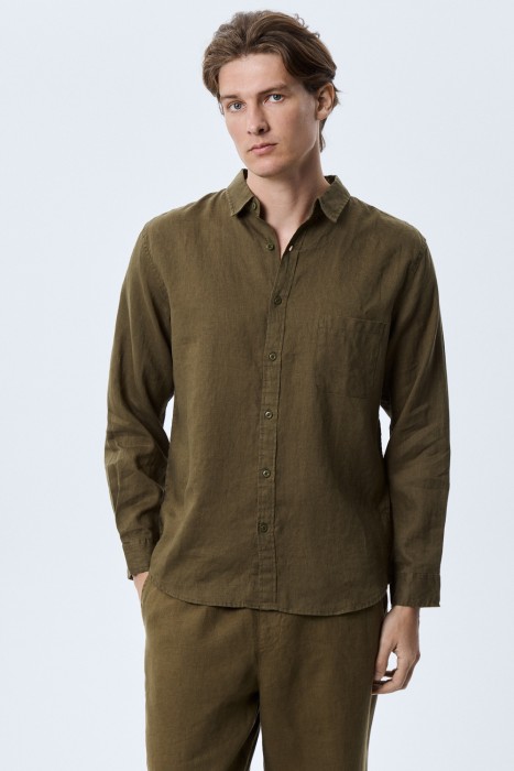 рубашка изо льна 804968003 фотография