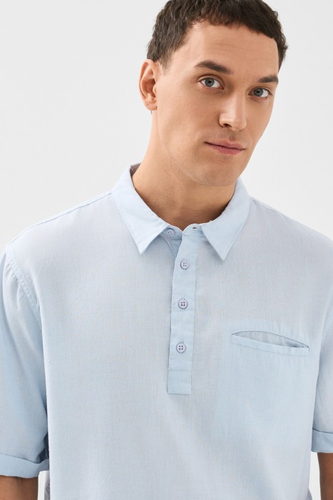 рубашка-поло от бренда снежная королева вид слева