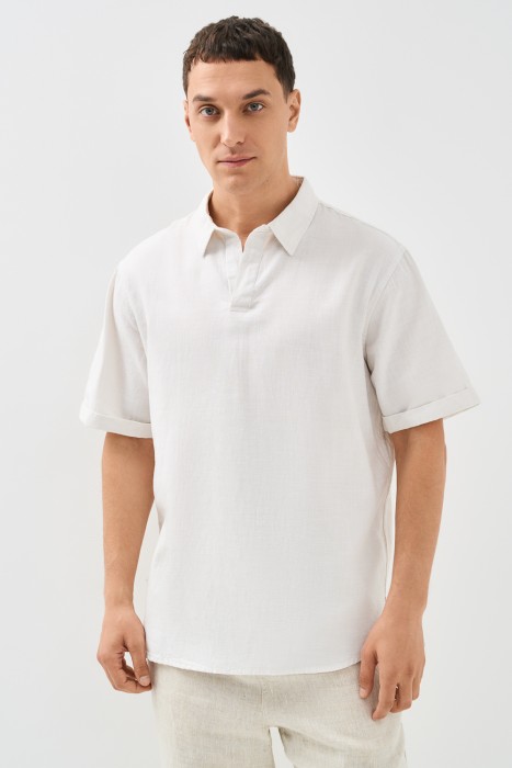 рубашка-поло от бренда снежная королева вид слева