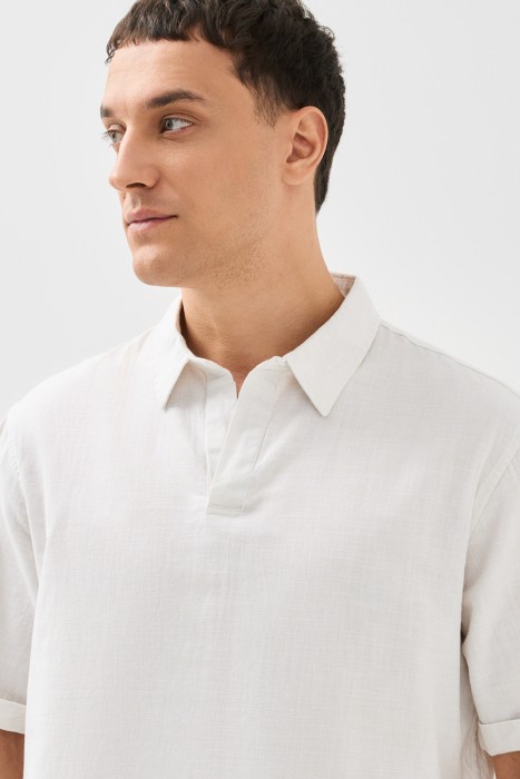 рубашка-поло из россии вид сбоку