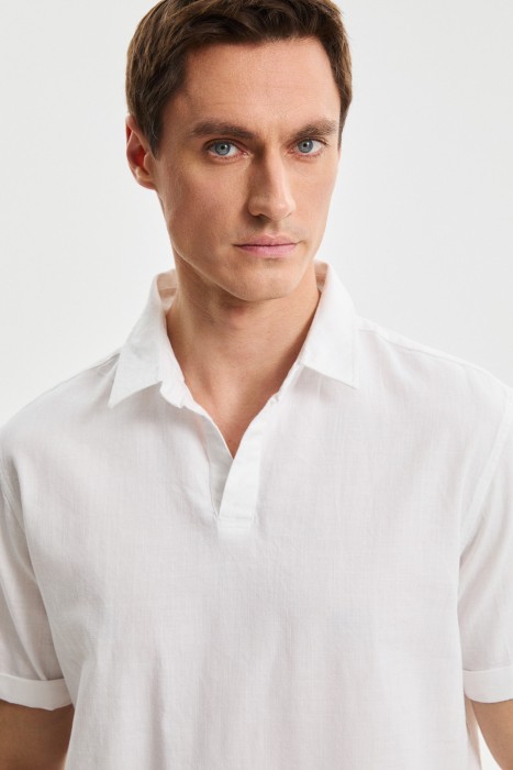 рубашка-поло из россии вид сбоку