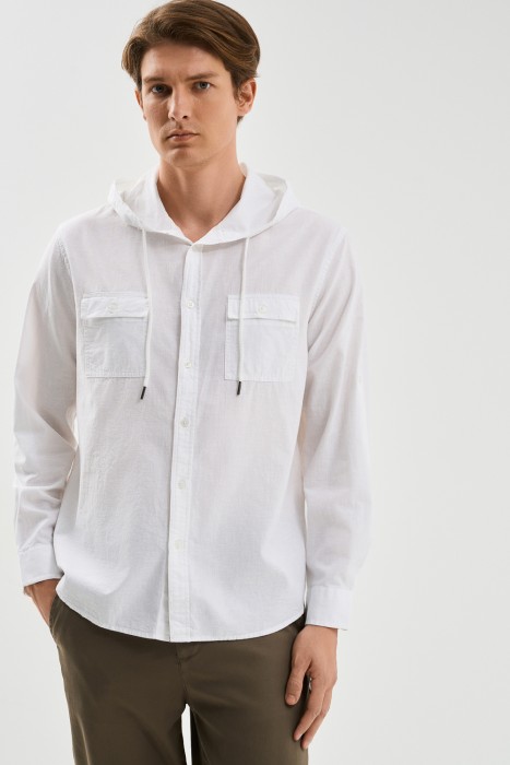 рубашка с капюшоном от бренда снежная королева вид слева