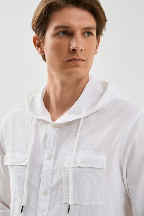 рубашка с капюшоном из россии вид сбоку