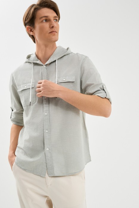 рубашка с капюшоном 759194003 фотография