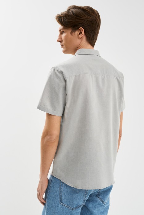 рубашка с короткими рукавами по цене 1200 руб вид справа