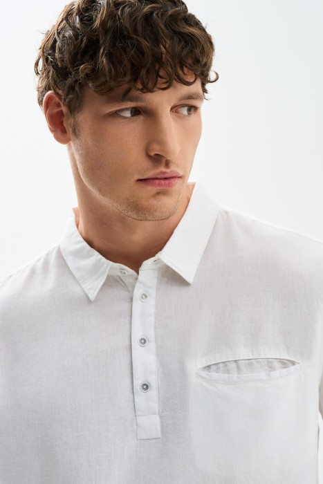 рубашка с короткими рукавами из россии вид сбоку