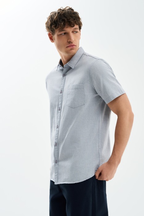 рубашка с короткими рукавами по цене 1290 руб вид справа