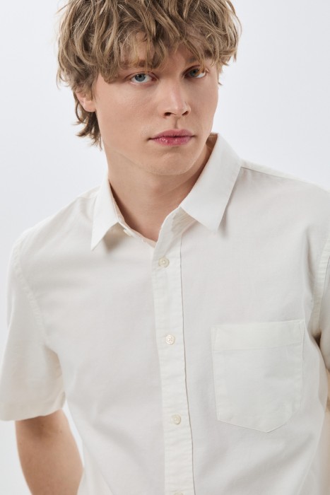 рубашка с короткими рукавами из россии вид сбоку