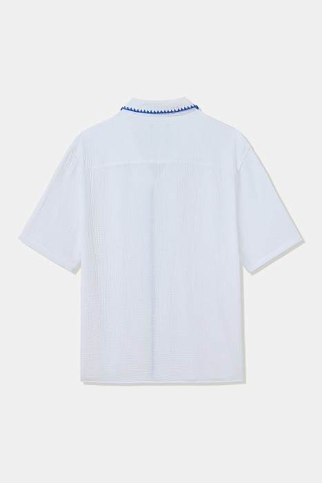 рубашка с короткими рукавами из россии вид сбоку