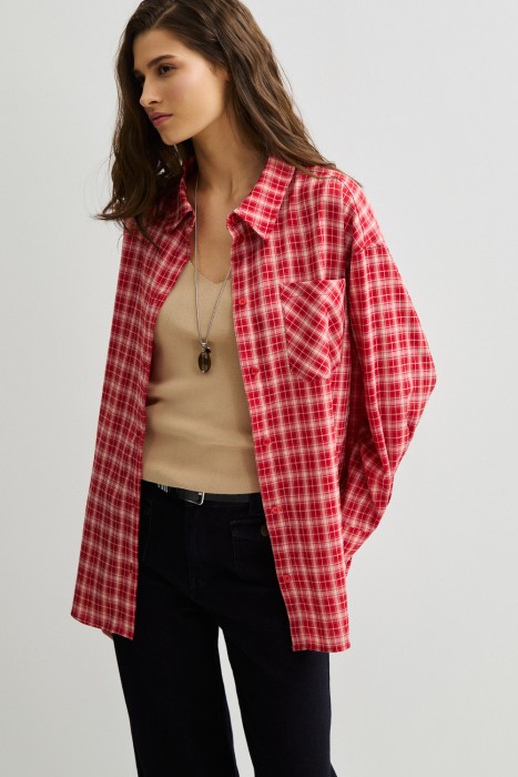 рубашка в клетку 802130003 фотография