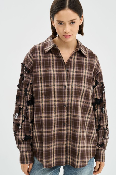 рубашка в клетку 790006003 фотография