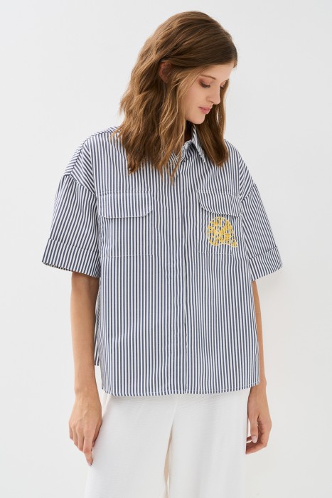 рубашка в полоску 768264003 фотография