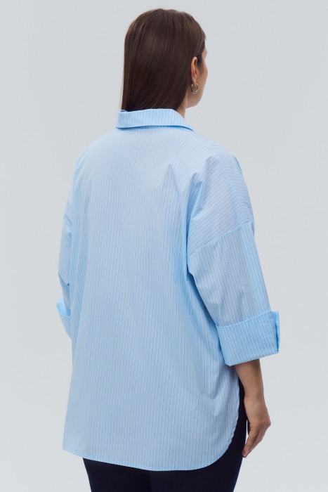 рубашка в полоску по цене 4360 руб вид справа