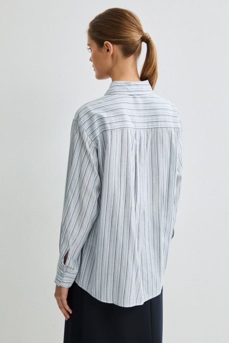 рубашка в полоску по цене 3350 руб вид справа