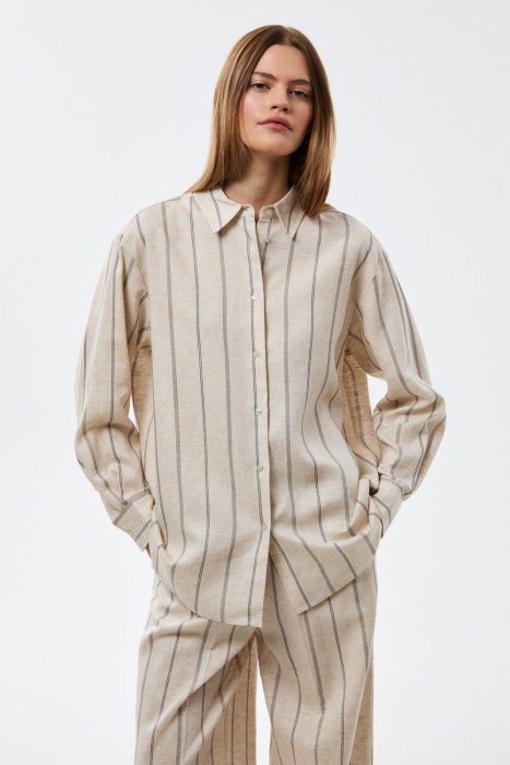 рубашка в полоску 816362003 фотография