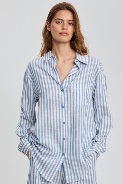 рубашка в полоску 828104003 фотография