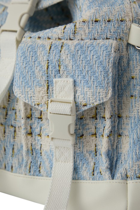 рюкзак из текстиля от бренда снежная королева вид слева