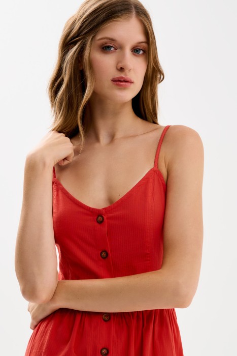 сарафан из хлопка из россии вид сбоку