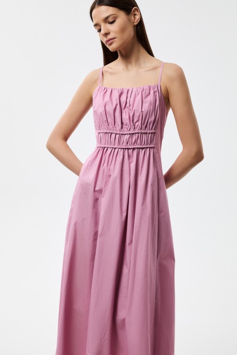 сарафан из хлопка от бренда снежная королева вид слева