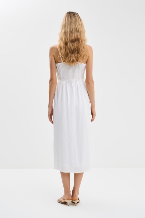 сарафан на пуговицах от бренда снежная королева вид слева