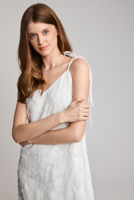 сарафан с фактурным принтом из россии вид сбоку