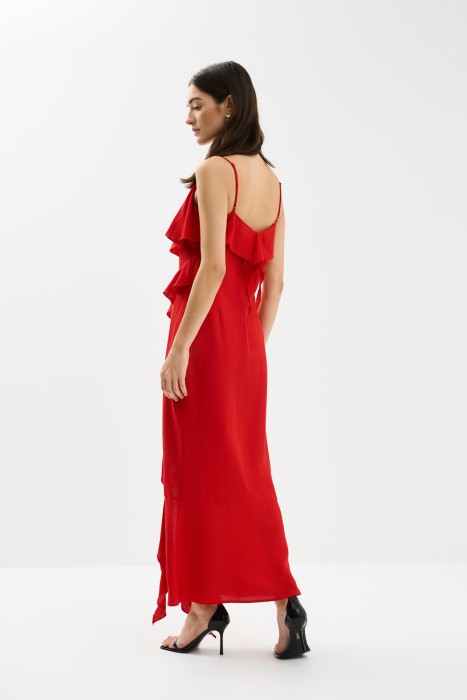 сарафан с оборками из россии вид сбоку