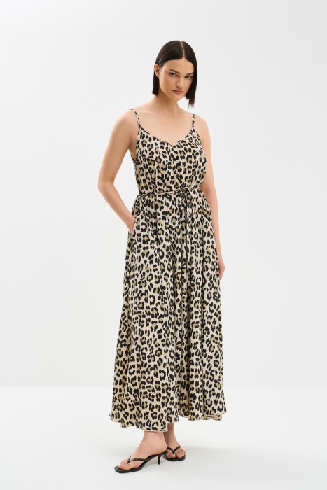 сарафан с принтом от бренда снежная королева вид слева