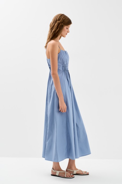 сарафан со сборками от бренда снежная королева вид слева