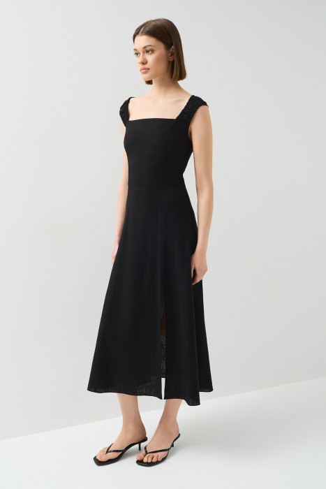 сарафан со шнуровкой на спинке от бренда снежная королева вид слева