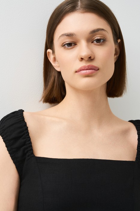 сарафан со шнуровкой на спинке из россии вид сбоку