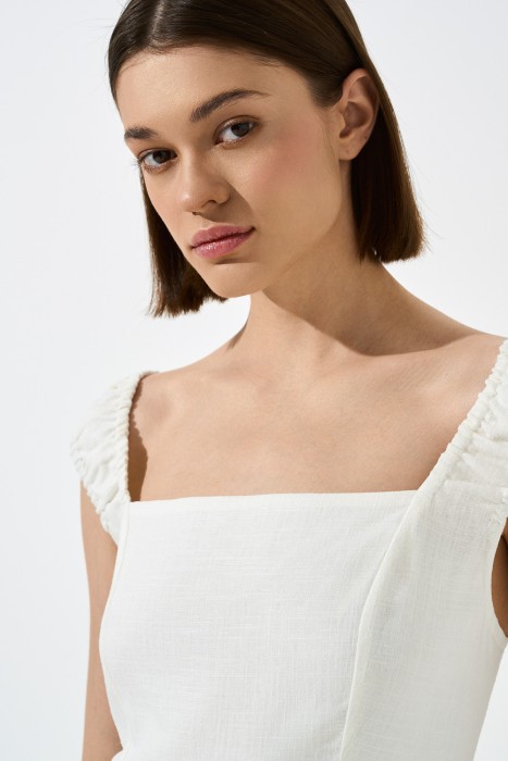 сарафан со шнуровкой на спинке из россии вид сбоку