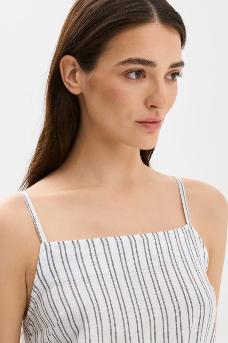 сарафан в полоску из россии вид сбоку