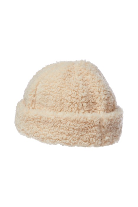 шапка из искусственного меха от бренда снежная королева вид слева