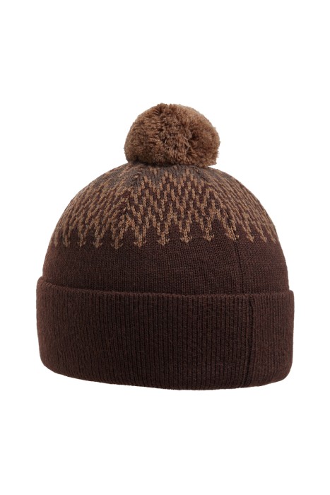 шапка с помпоном от бренда снежная королева вид слева