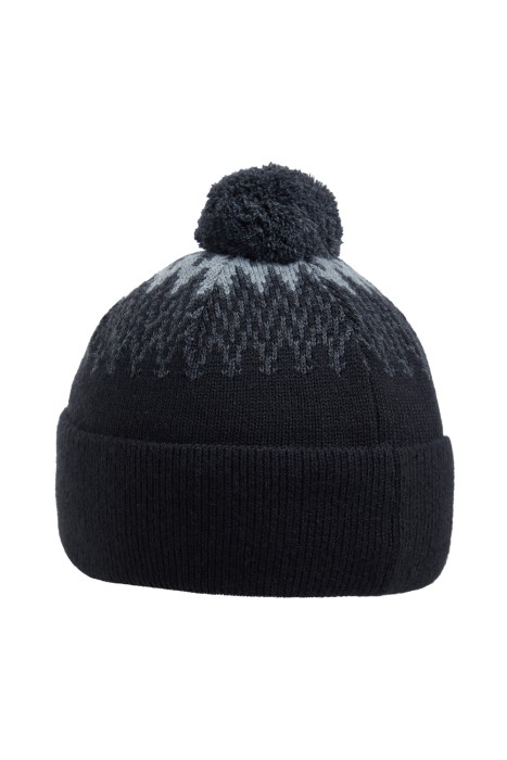 шапка с помпоном от бренда снежная королева вид слева