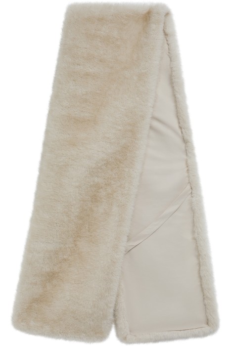 шарф из искусственного меха от бренда снежная королева вид слева