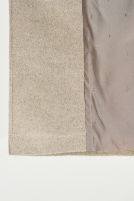 шерстяное пальто с поясом из россии вид сбоку