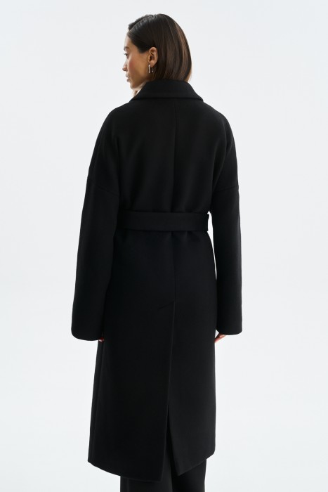 шерстяное пальто с поясом по цене 10030 руб вид справа