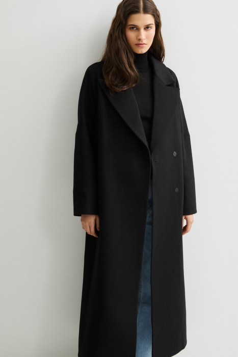шерстяное пальто из россии вид сбоку