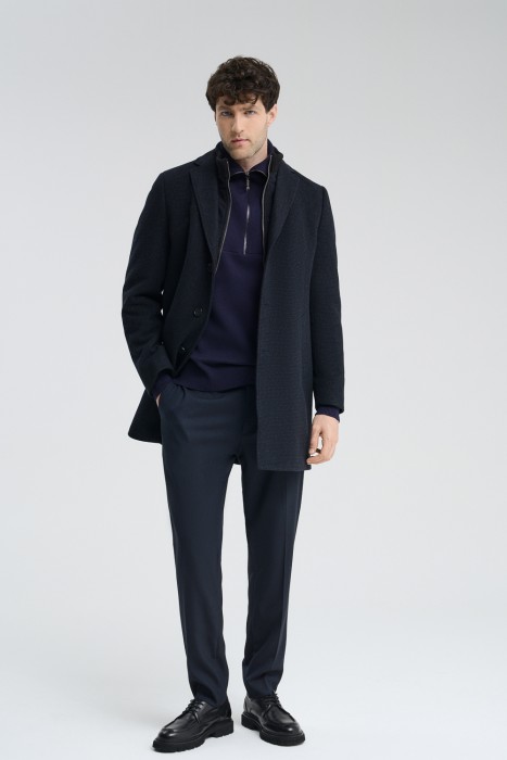 шерстяное пальто 713120003 фотография