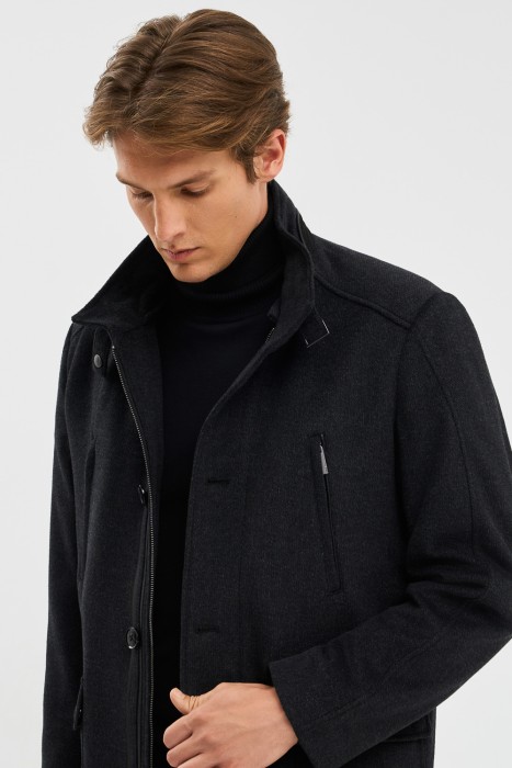 шерстяное пальто 771580003 фотография