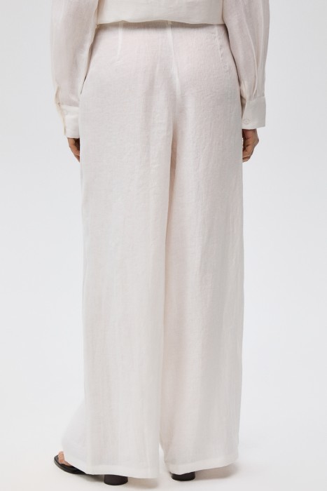 широкие брюки изо льна по цене 6040 руб вид справа