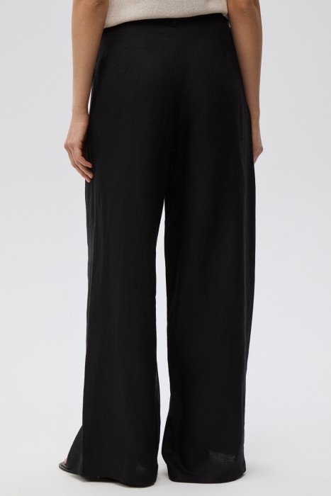 широкие брюки изо льна по цене 6040 руб вид справа