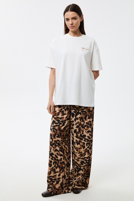 широкие брюки с принтом 815880003 фотография