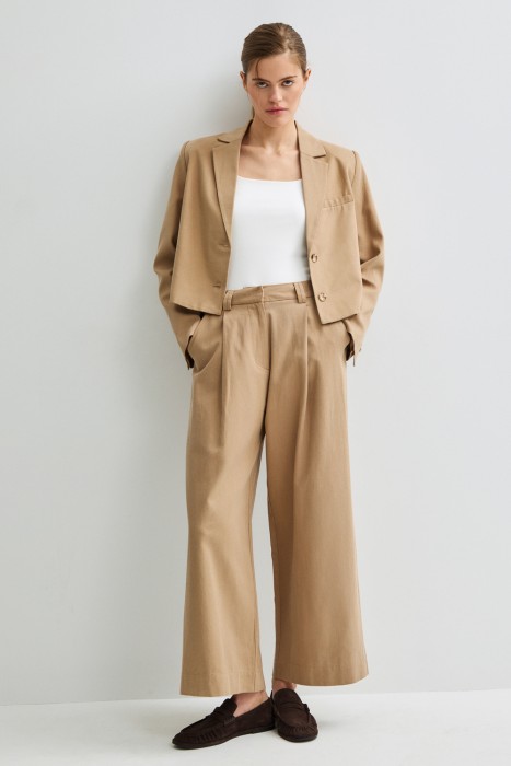 широкие брюки с защипами 803962003 фотография