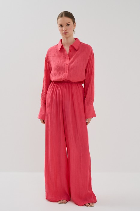 широкие брюки от бренда снежная королева вид слева